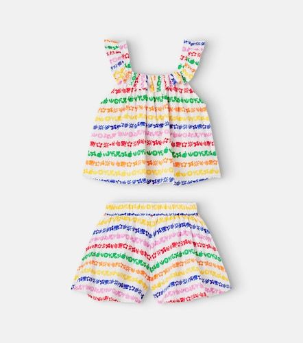 Fábula Ensemble top et short rayé imprimé en coton - Fabula - Modalova
