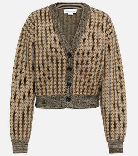 Cardigan en jacquard de laine - Victoria Beckham - Modalova