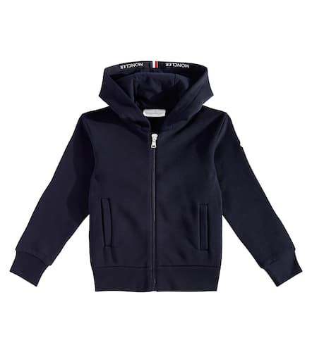 Sweat-shirt à capuche en coton à logo - Moncler Enfant - Modalova