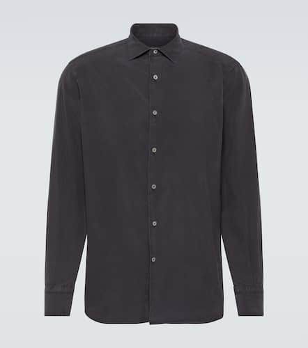 Zegna Chemise Oxford en soie - Zegna - Modalova