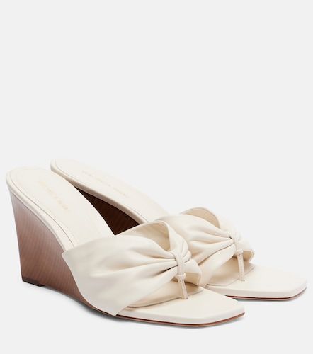 Mules compensées en cuir - Veronica Beard - Modalova
