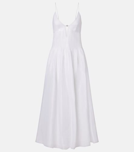 Robe longue en lin et soie - Tory Burch - Modalova