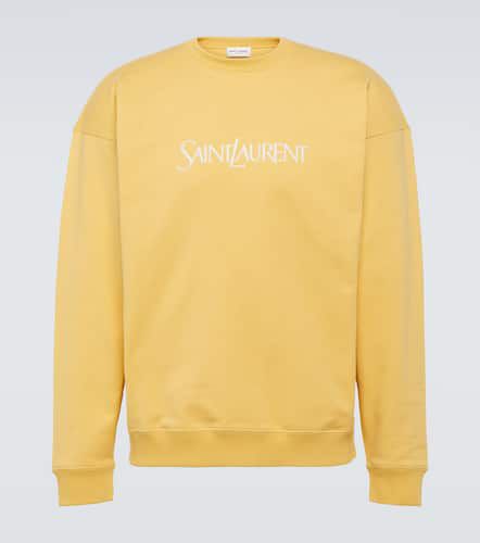 Sweat-shirt en coton à logo - Saint Laurent - Modalova