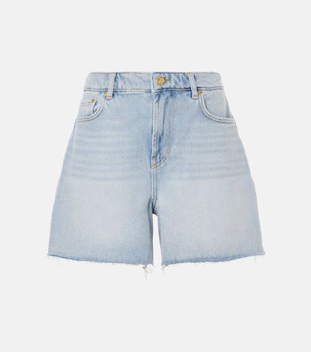 Ganni Short à taille haute en jean - Ganni - Modalova