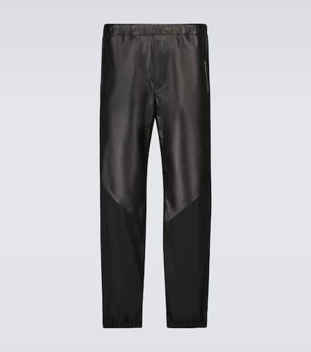Pantalon de survêtement en cuir et nylon - Givenchy - Modalova