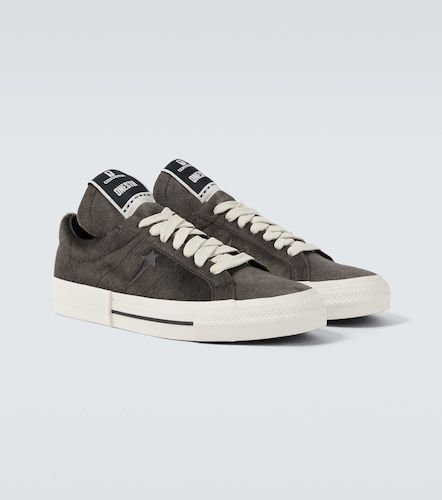 X Converse – Baskets en cuir façon poulain - Rick Owens - Modalova