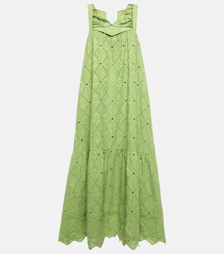 Robe longue brodée en coton mélangé - Dorothee Schumacher - Modalova