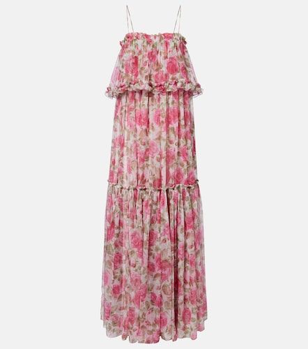 Chloé Robe longue en georgette de soie - Chloe - Modalova