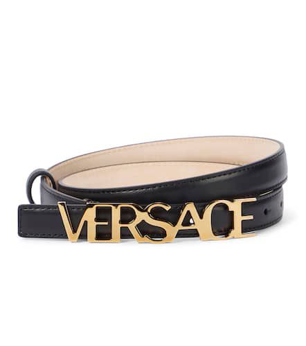 Versace Ceinture en cuir à logo - Versace - Modalova