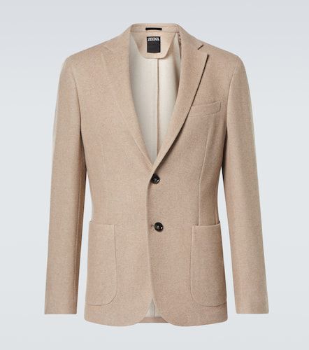 Blazer en coton, laine et cachemire - Zegna - Modalova