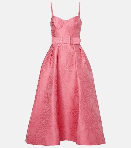 Robe de cocktail Petra en jacquard à fleurs - Rebecca Vallance - Modalova