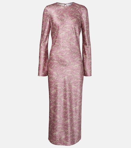 Robe Gemma en soie mélangée à fleurs - Veronica Beard - Modalova