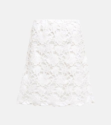 Mini-jupe à broderies anglaises - Giambattista Valli - Modalova