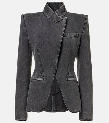 Veste Twisted Spliced en denim - Alexander McQueen - Modalova