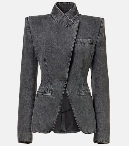 Veste Twisted Spliced en denim - Alexander McQueen - Modalova