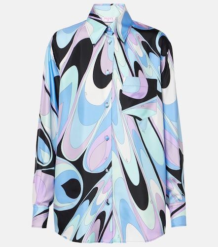 Chemise de pyjama en soie imprimée - Pucci - Modalova