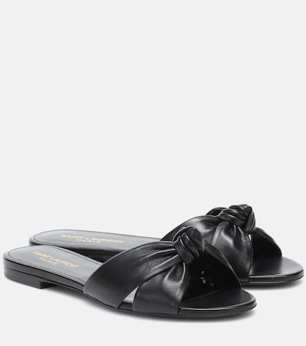 Mules Bianca en cuir - Saint Laurent - Modalova