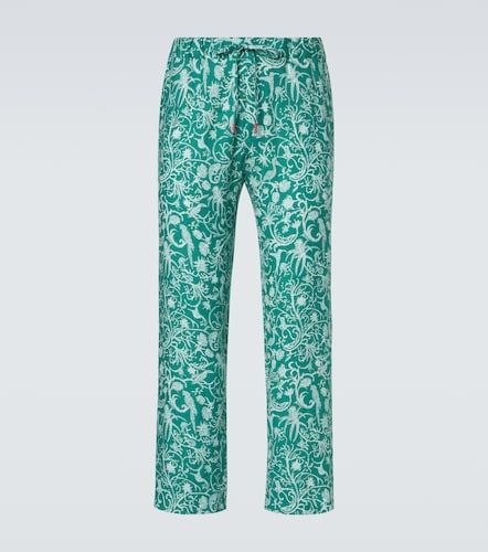 Kiton Pantalon imprimé en lin - Kiton - Modalova