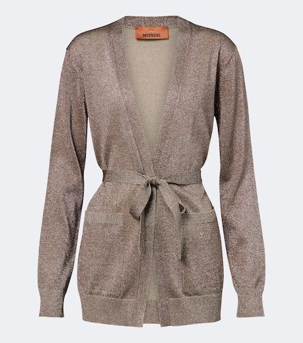 Cardigan cache-cœur en lamé - Missoni - Modalova