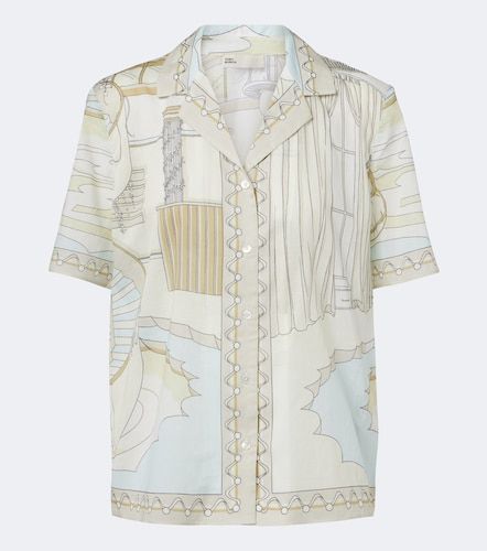 Chemise de bowling en coton à imprimé - Tory Burch - Modalova