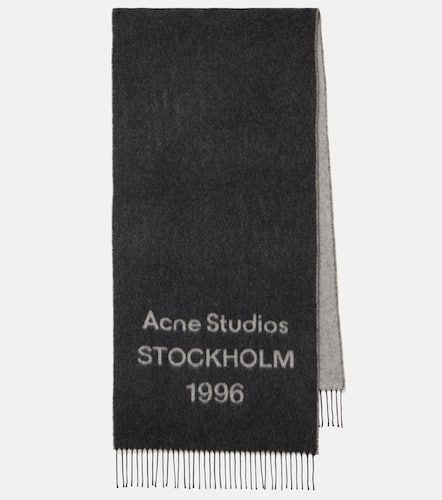 Écharpe en laine à logo - Acne Studios - Modalova