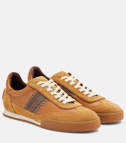 Etro Baskets Pegaso en cuir et daim - Etro - Modalova