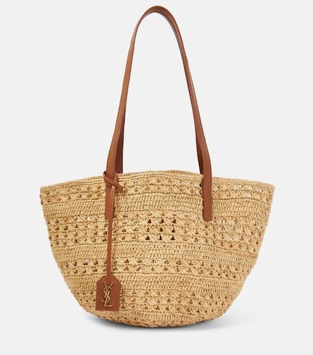 Sac panier Panier Small en raphia - Saint Laurent - Modalova