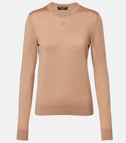 Pull DG en cachemire et soie - Dolce&Gabbana - Modalova