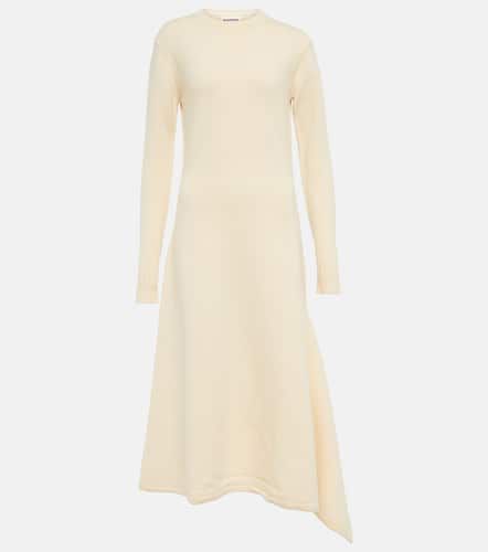 Robe midi asymétrique en laine - Jil Sander - Modalova