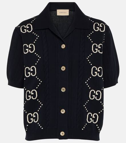 Gucci Cardigan intarsia GG en coton - Gucci - Modalova