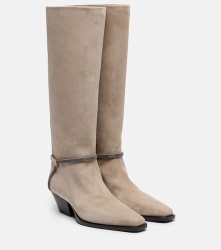 Bottes Monili en daim - Brunello Cucinelli - Modalova
