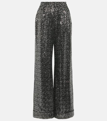 Pantalon ample à taille haute à sequins - Dolce&Gabbana - Modalova
