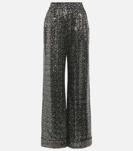 Pantalon ample taille haute à sequins - Dolce&Gabbana - Modalova