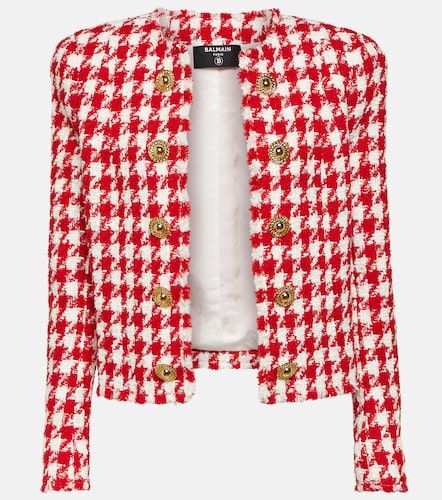 Veste à motif pied-de-poule - Balmain - Modalova