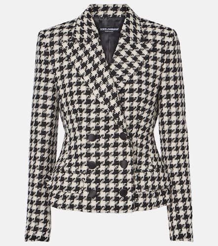 Blazer Dolce en laine vierge et coton - Dolce&Gabbana - Modalova