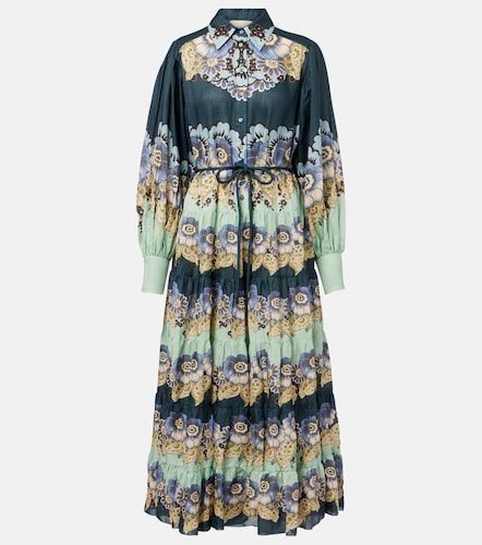 Alémais Robe chemise Madalena en ramie à fleurs - Alemais - Modalova