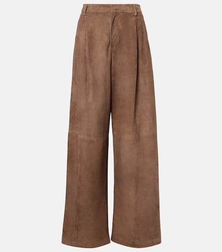 Pantalon ample Brando à taille haute en daim - 'S Max Mara - Modalova