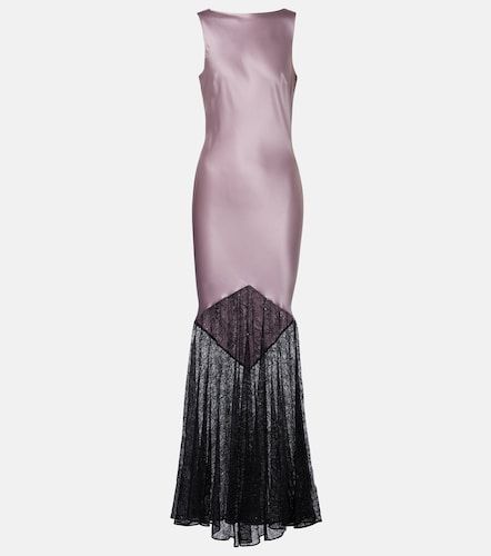 Robe longue en soie mélangée - Nina Ricci - Modalova