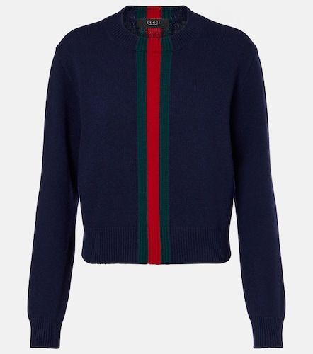 Gucci Pull Web Stripe en laine - Gucci - Modalova