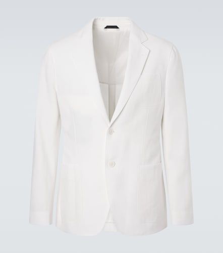 Blazer Upton en toile de lin - Giorgio Armani - Modalova