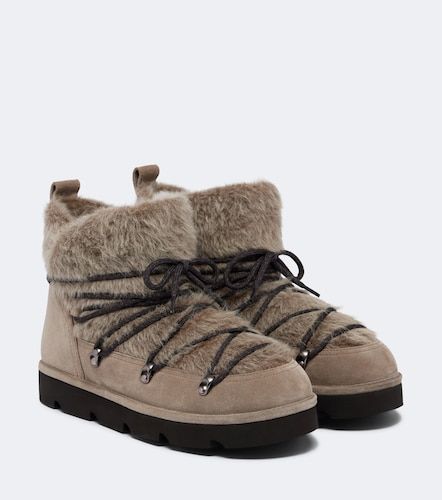 Bottes de neige Monili en daim - Brunello Cucinelli - Modalova