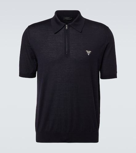 Prada Polo en laine vierge à logo - Prada - Modalova
