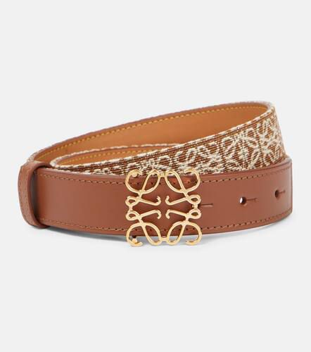 Ceinture Anagram en jacquard et cuir - Loewe - Modalova