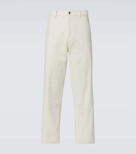 Pantalon droit en toile de coton - Moncler - Modalova