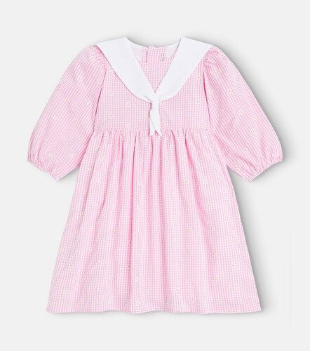 Robe Amelia en coton mélangé brodée - La Coqueta - Modalova