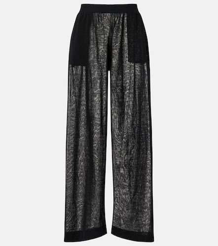 Alaïa Pantalon ample en lin et soie - Alaia - Modalova