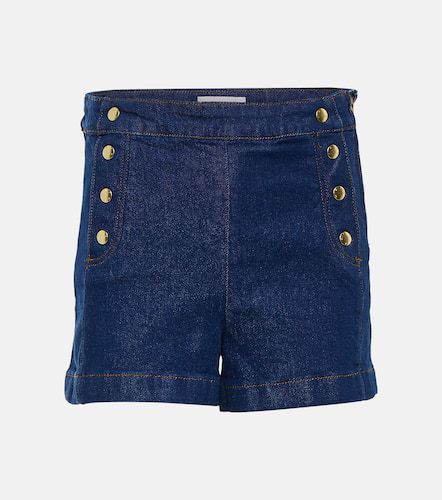 Short Sailor en jean à taille haute - Frame - Modalova