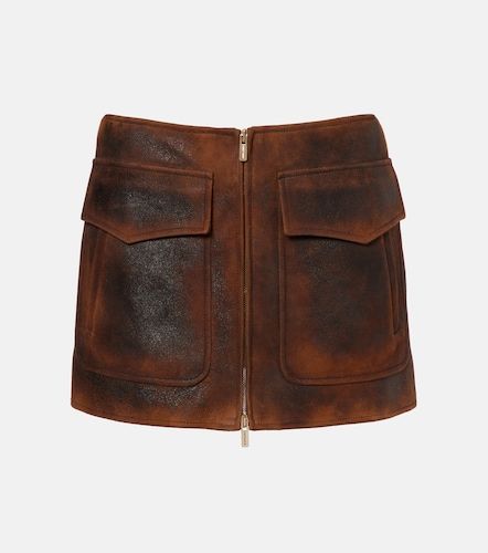 Miu Miu Mini-jupe en daim - Miu Miu - Modalova