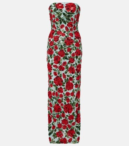 Là Fuori Robe bustier Crimson Rose à sequins - La Fuori - Modalova