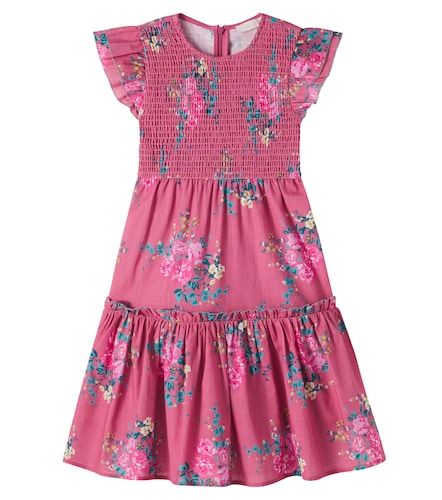 Robe Ester en coton à fleurs - C'era Una Volta - Modalova